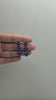 Blue Sapphire Drop Tennis Necklace