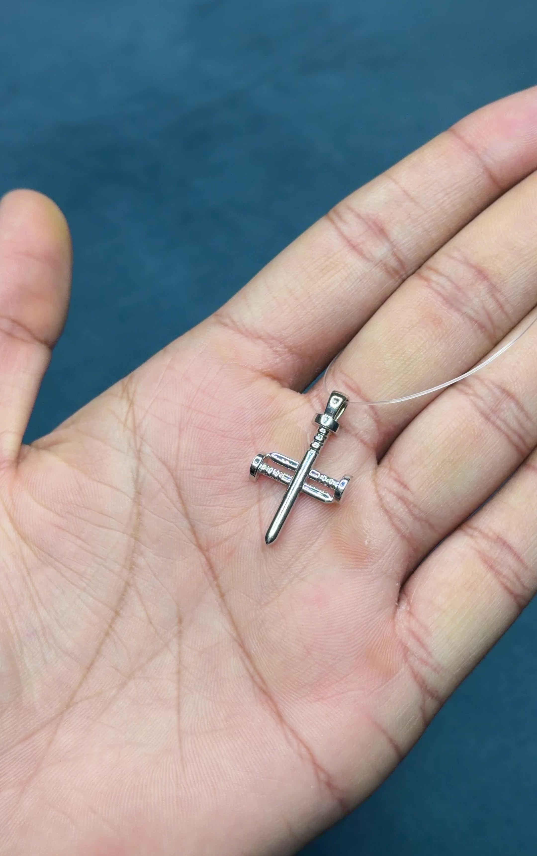 Radiant Cross Screw Pendant