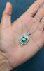 Emerald Majesty Pendant in Sterling Silver
