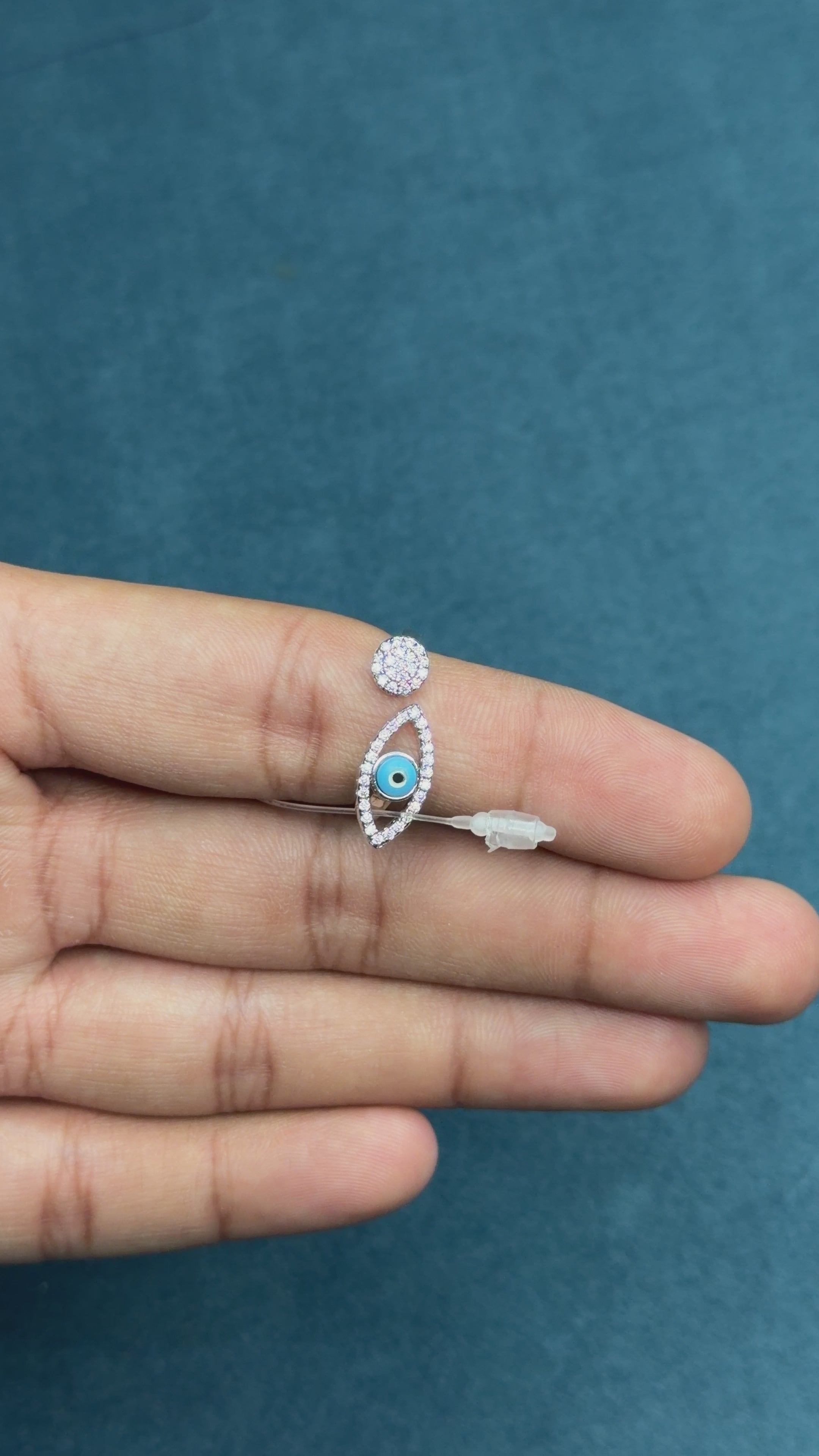 Evil Eye Rose Gold Ring