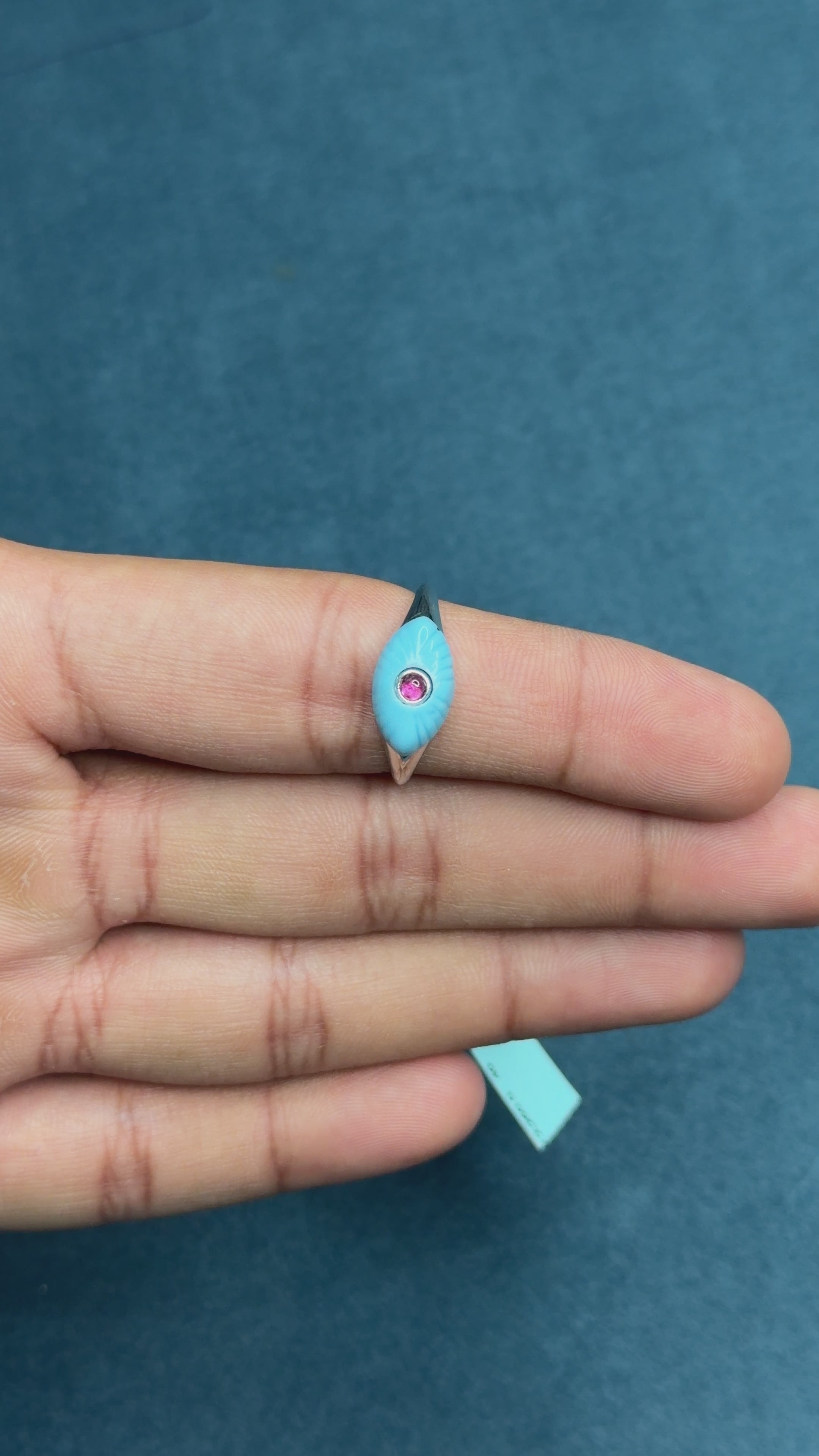 Turquoise Evil Eye  Ring
