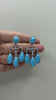 Turquoise Teardrop Chandelier Statement Earrings