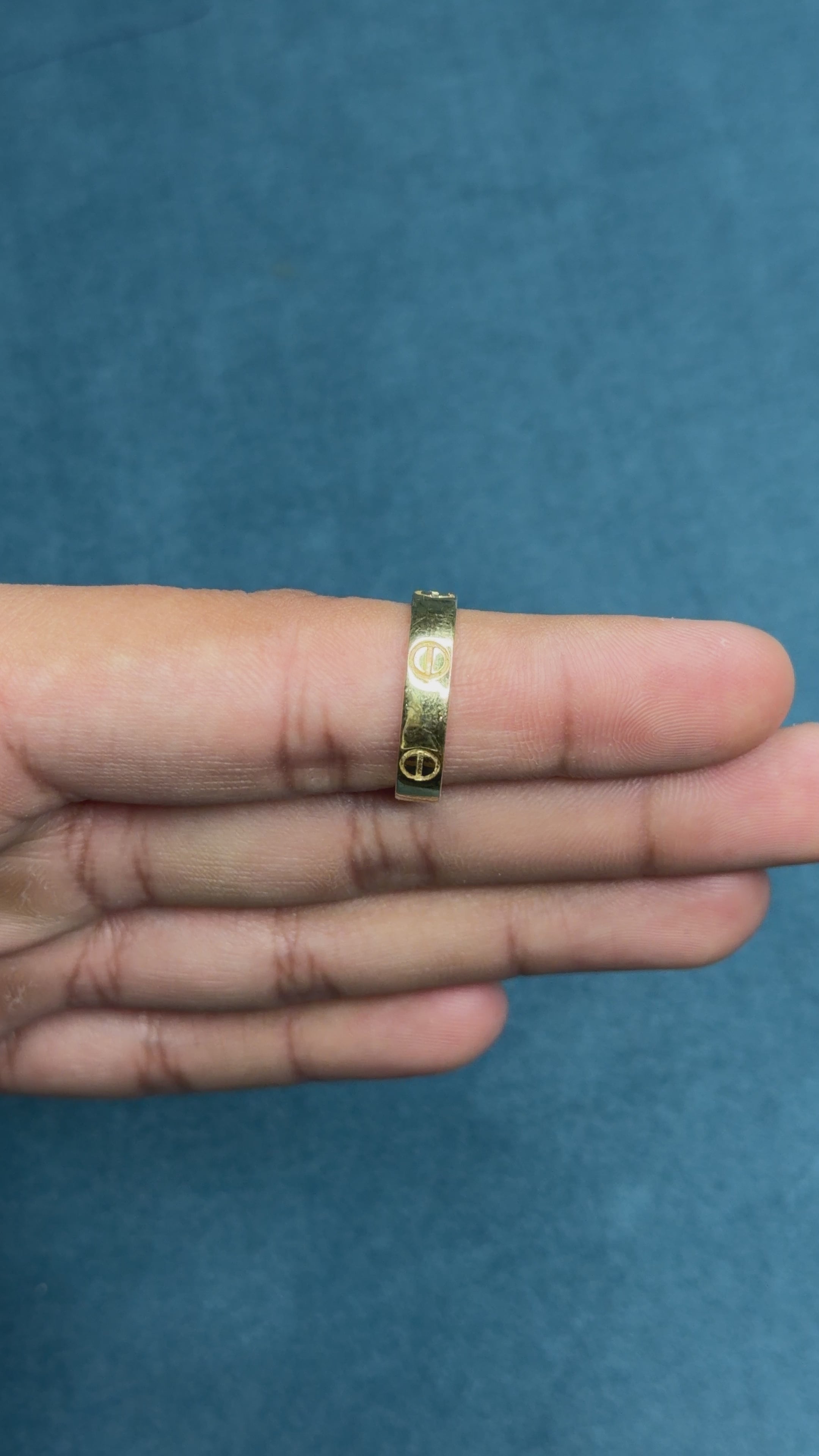Golden Aura Ring Band