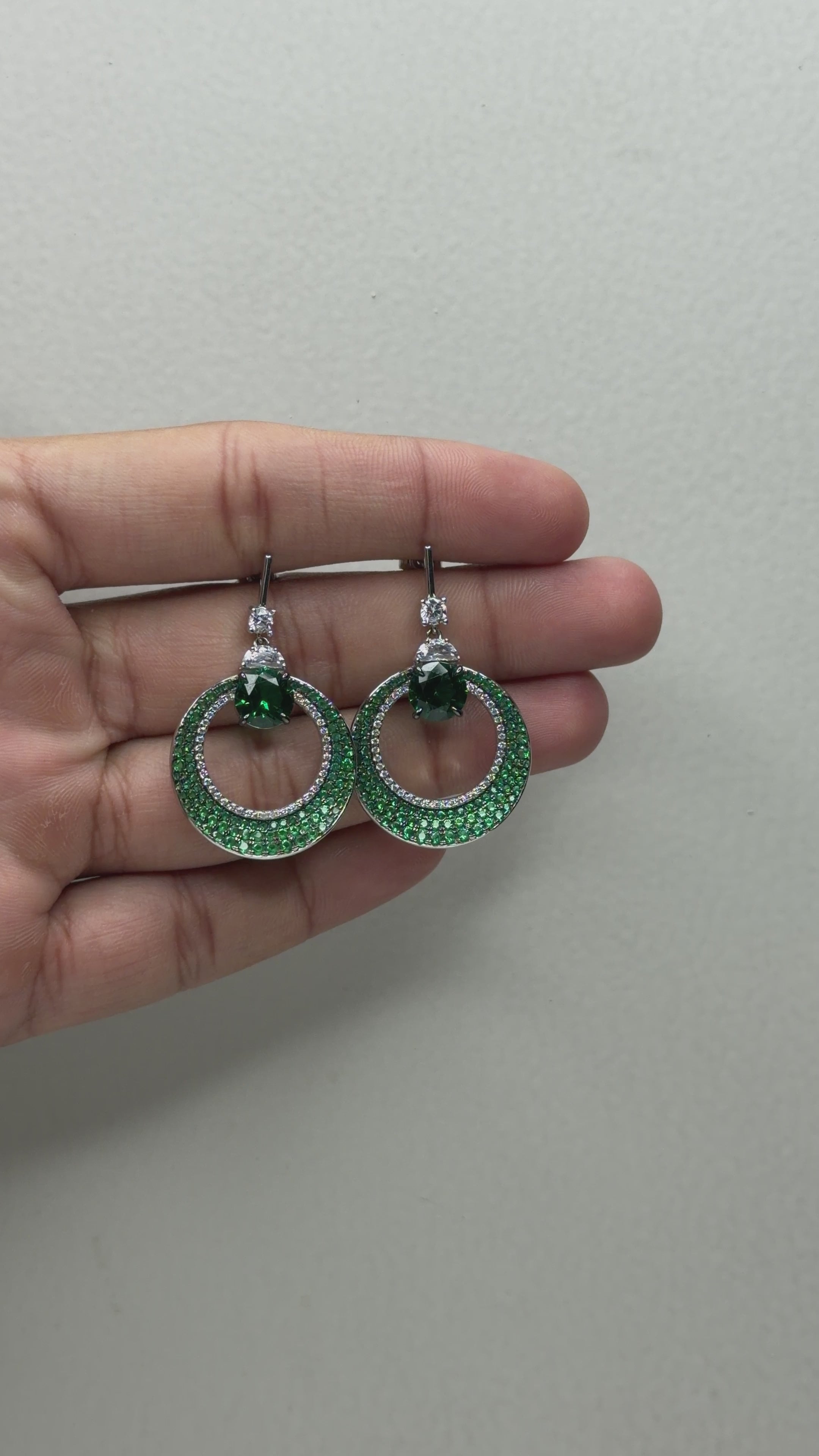 The Emerald Orb Earrings