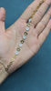 Gold Finish Disc & Pavé Crystal Bracelet in 925 Sterling Silver