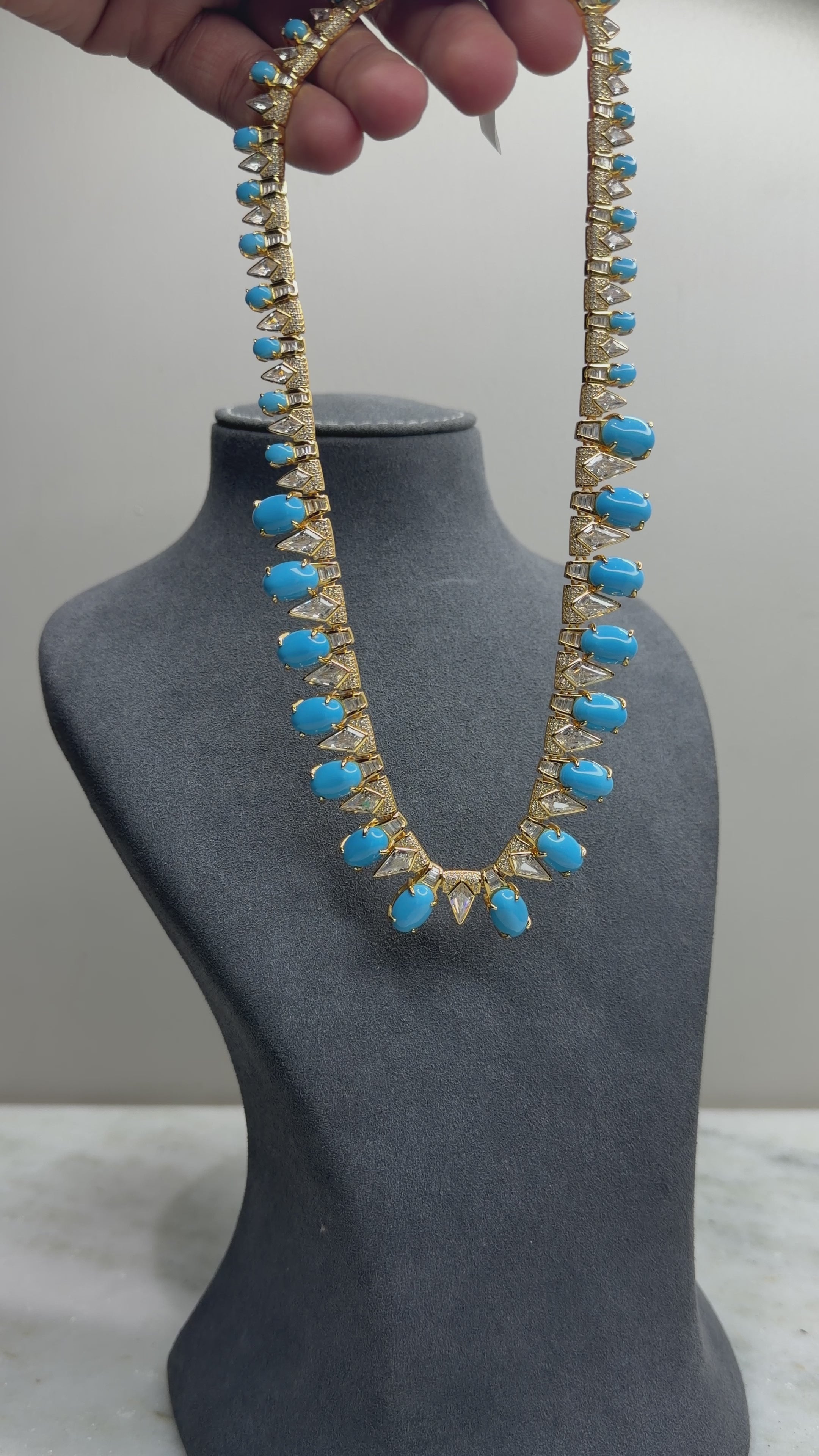 Turquoise Statement  Necklace