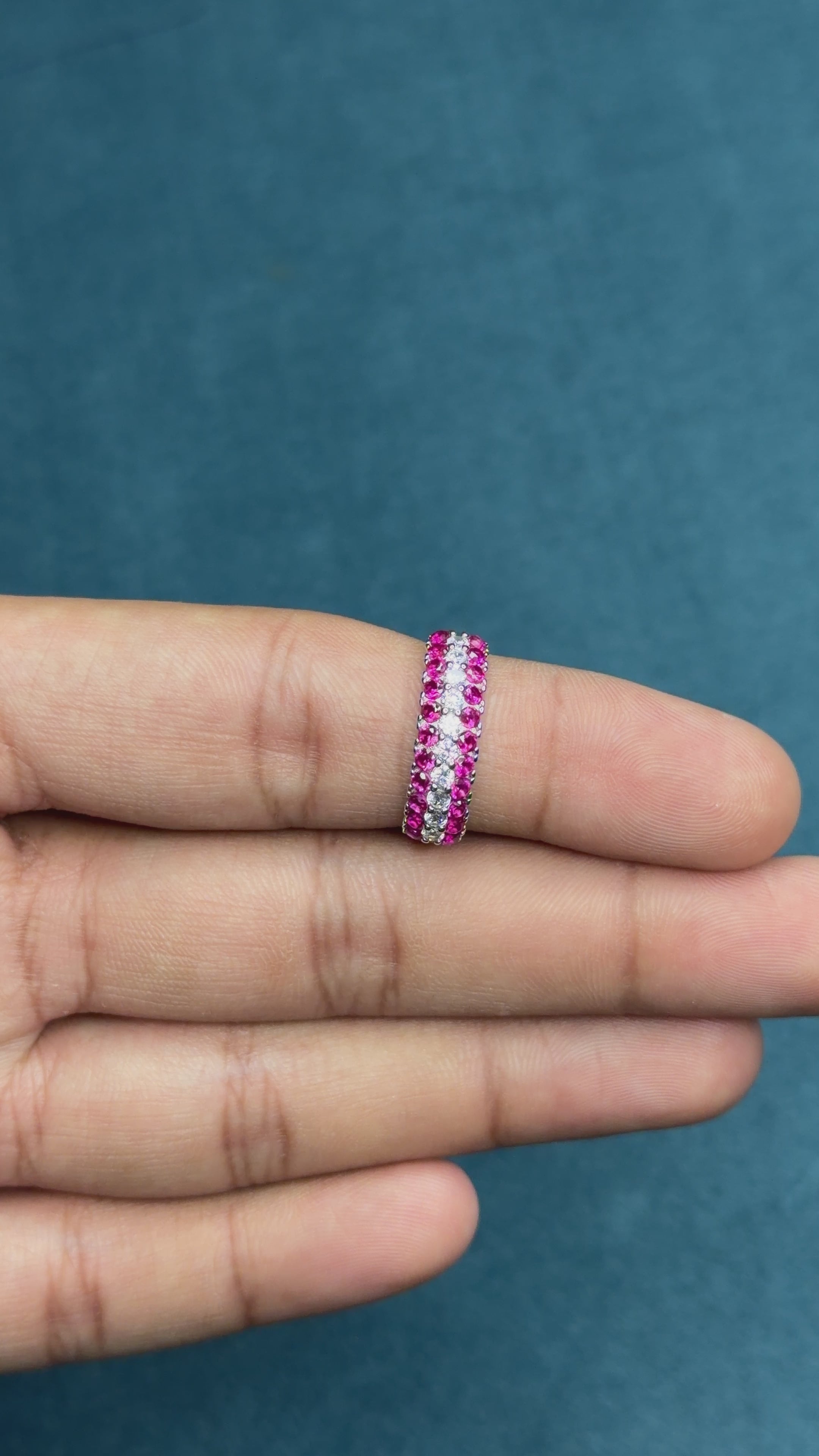  Ruby and Diamond Eternity Band