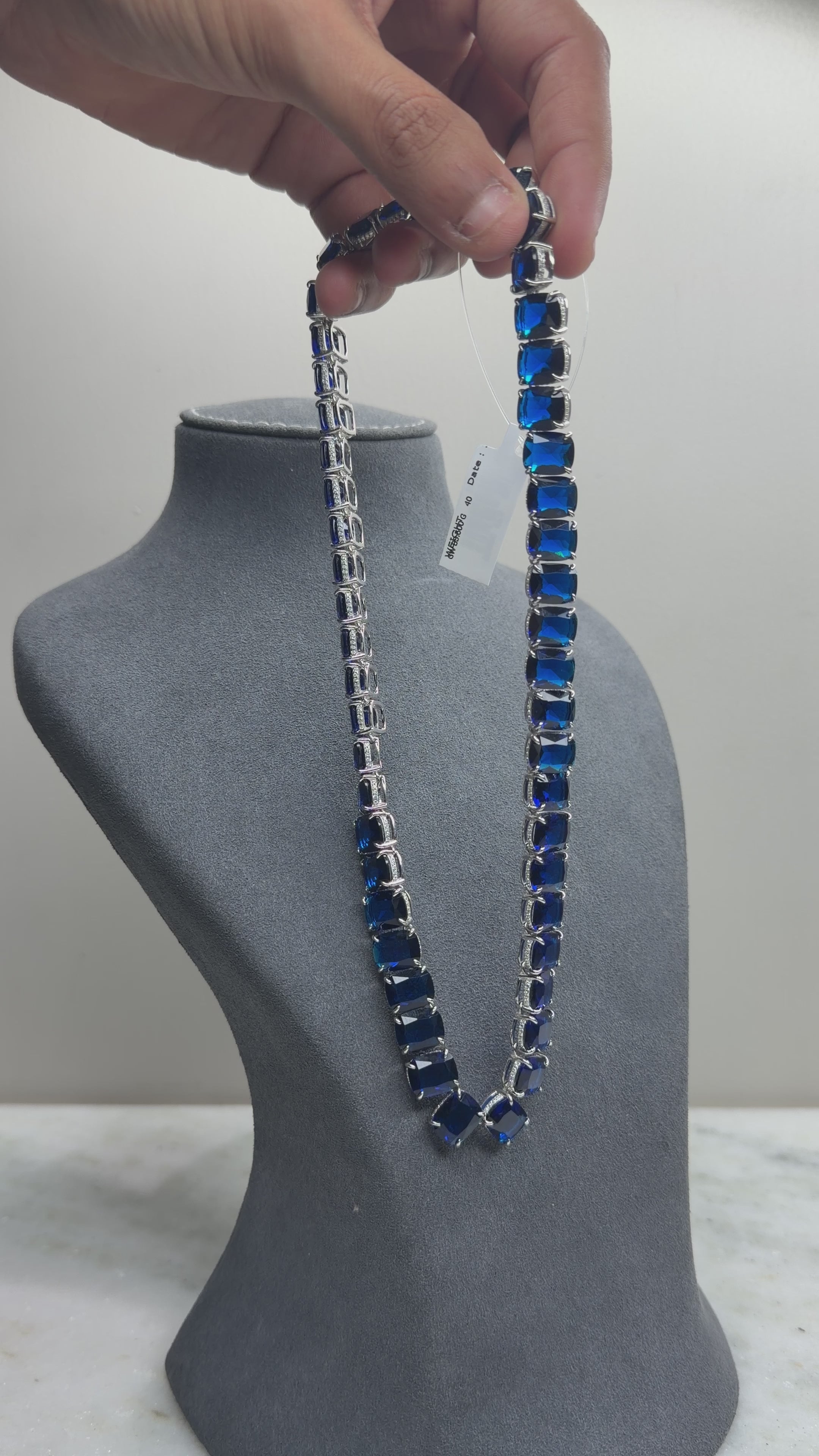 Midnight Blue Sterling Silver Necklace