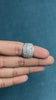 Baguette Cluster Cocktail Ring in 925 Sterling Silver