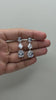 Cushion and Trillion Cut Drop Earrings in 925 Sterling Silver