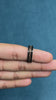 Black Ceramic & Rose Gold Filigree Band Ring 925 Sterling Silver