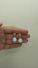 Rose Gold Plated Yellow Top Opal Drop Earrings
